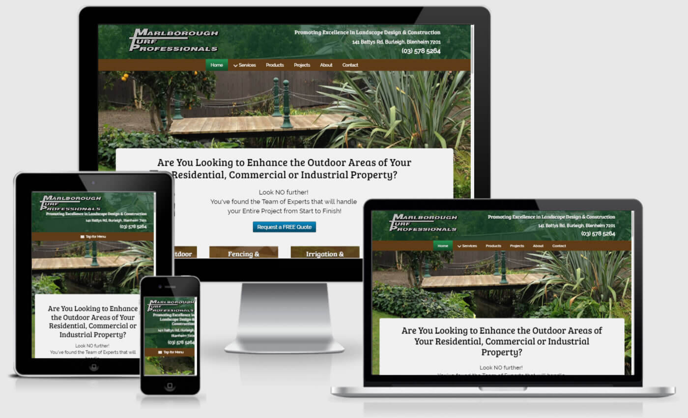 Website Design For Marlborough Turf Professionals By iBeFound DMD