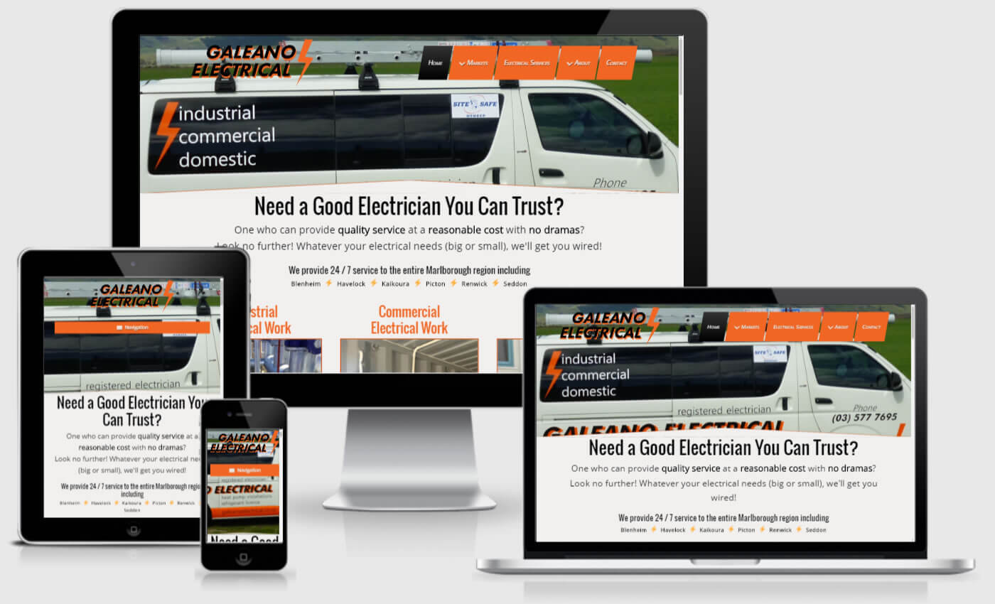 Website Redesign For Galeano Electrical Ltd By iBeFound