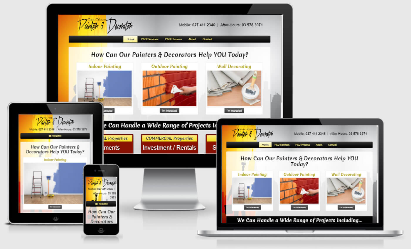 Website Design For Rob Flood Painter And Decorator
