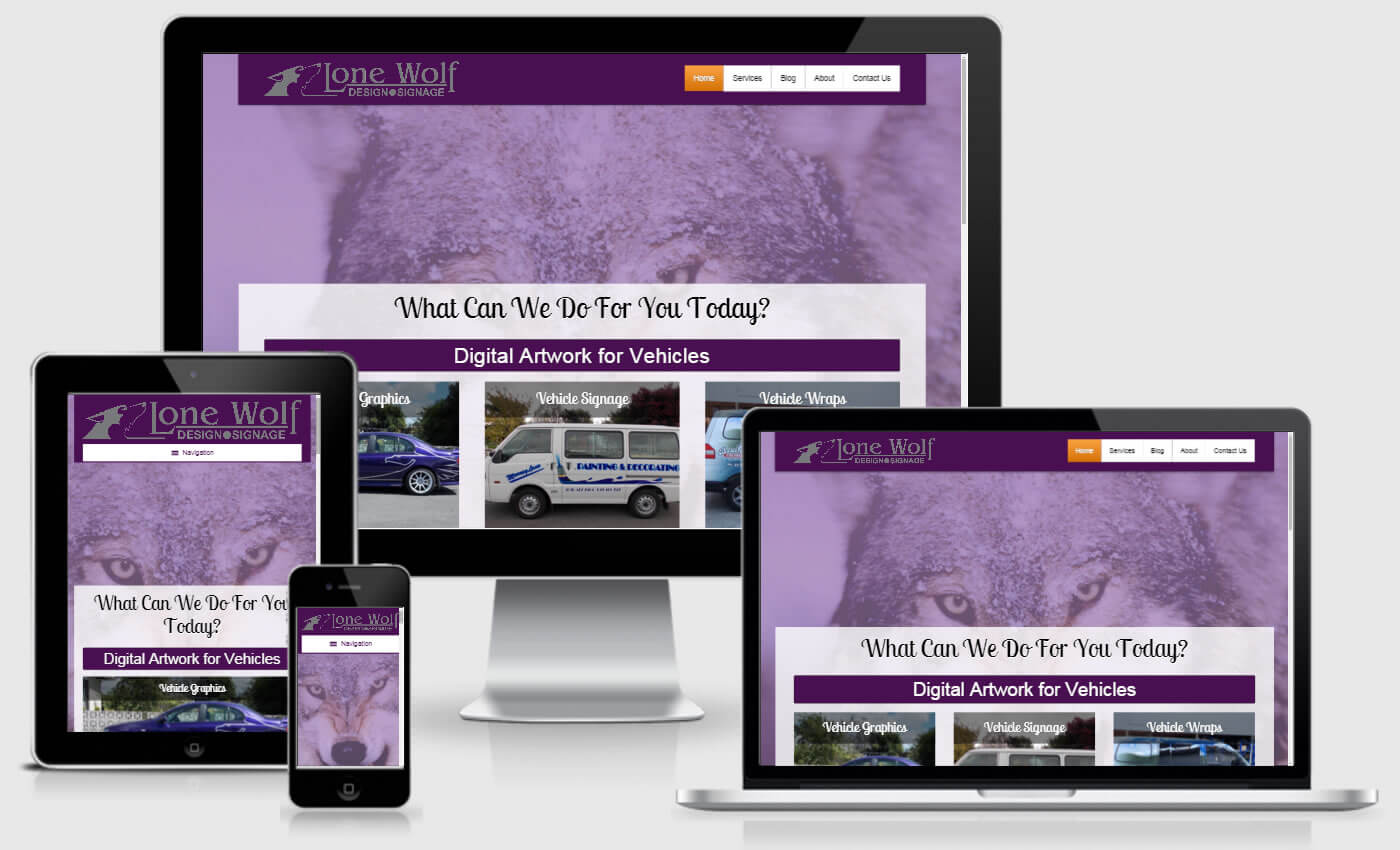 Website Design For Lone Wolf Design by iBeFound Digital Marketing Division Marlborough NZ
