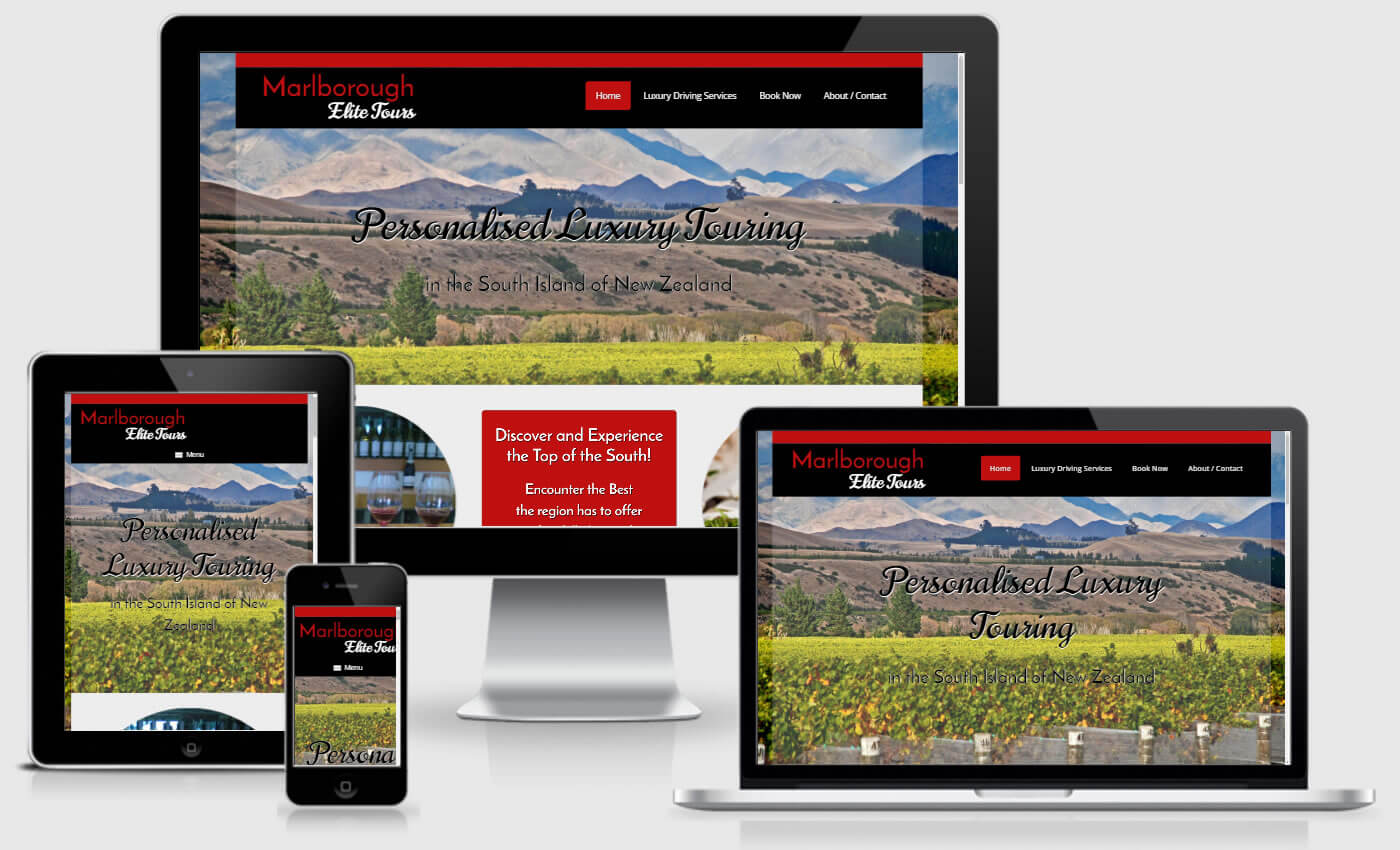 Website Redesign for Marlborough Elite Tours by iBeFound Digital Marketing Division