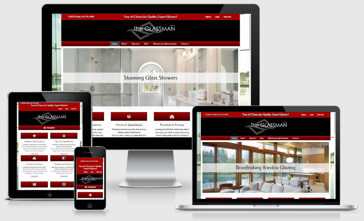 Website Design For The Glassman 2014 by iBeFound Digital Marketing Division Marlborough NZ