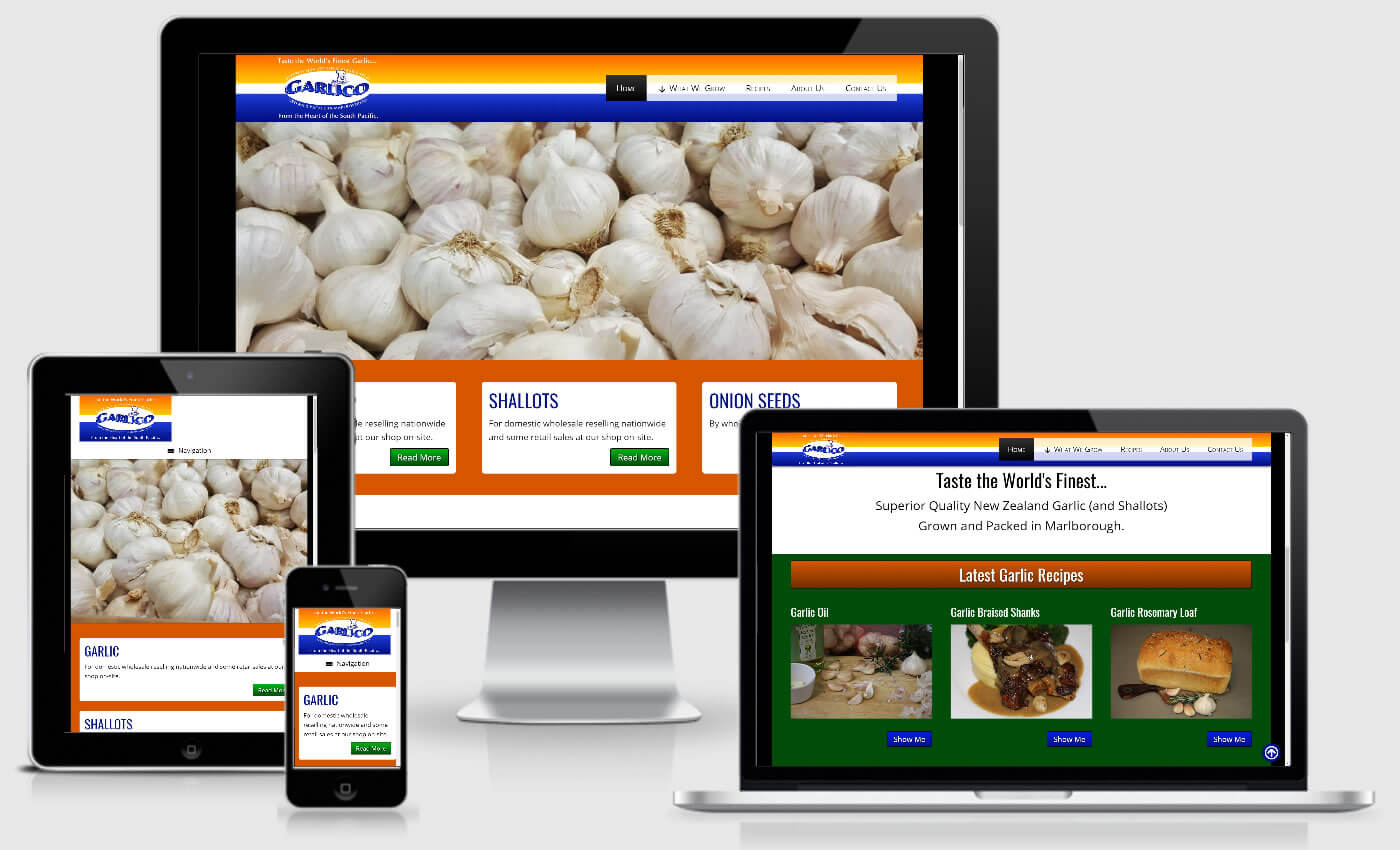 Website Design For Garlico Marlborough Ltd By iBeFound