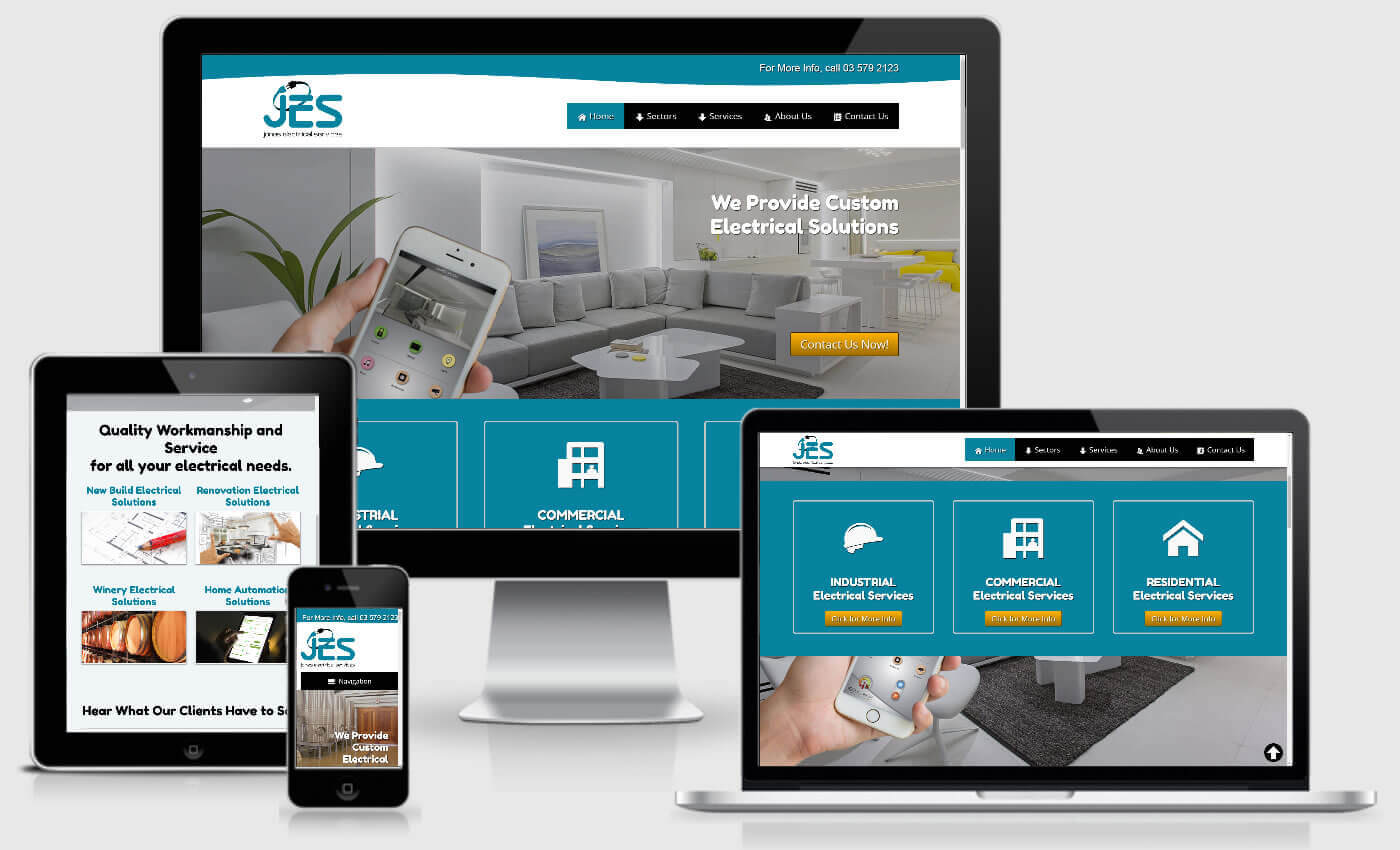 Website Redesign For Jones Electrical Services By IBeFound