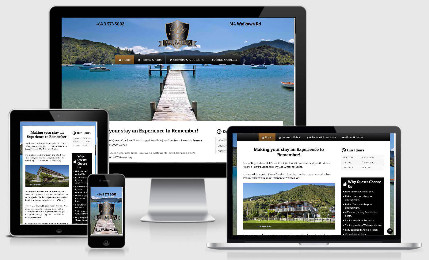 Website Design For Palmira Lodge By IBeFound