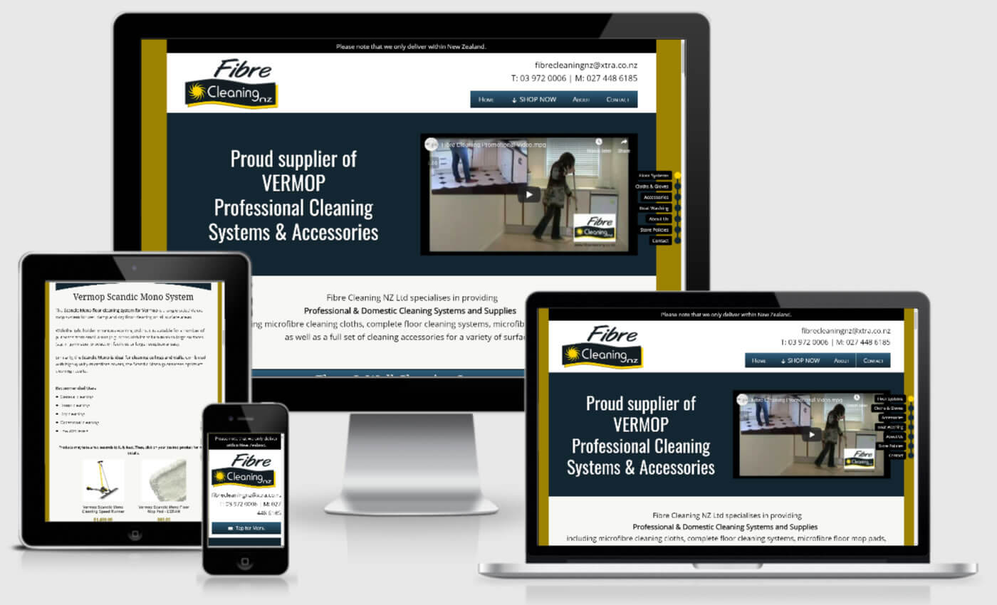Website Design For Fibre Cleaning NZ Ltd By IBeFound Digital Marketing