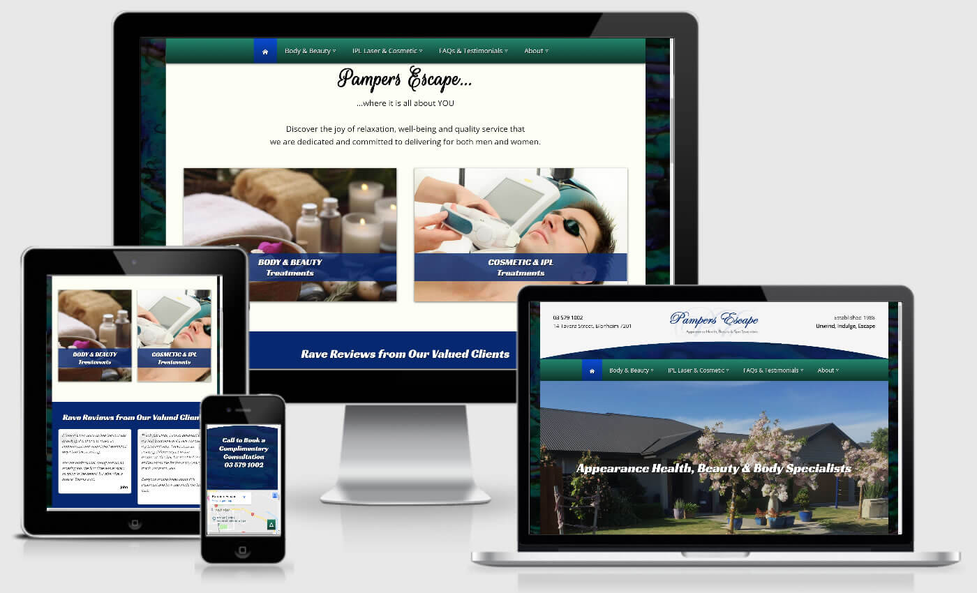 Website Design For Pampers Escape By iBeFound Digital Marketing