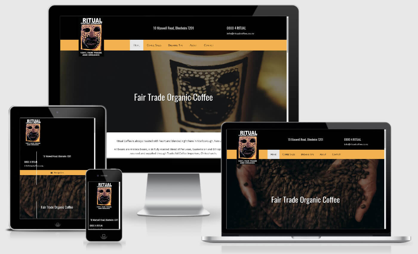 Website Design For Ritual Coffee Company By iBeFound