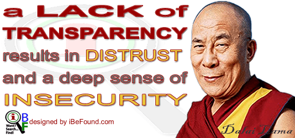 Dalai Lama Lack Of Transparency Blog By IBeFound Digital Marketing NZ