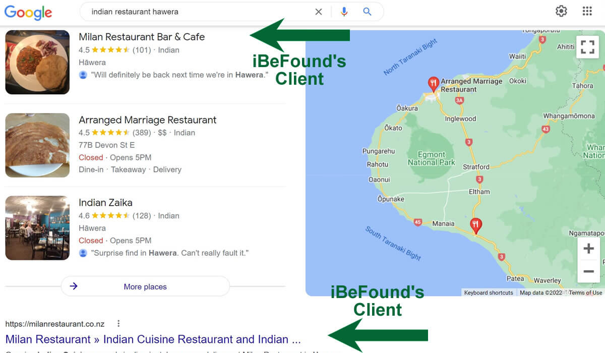 Google Search Results For Indian Restaurant Hawera