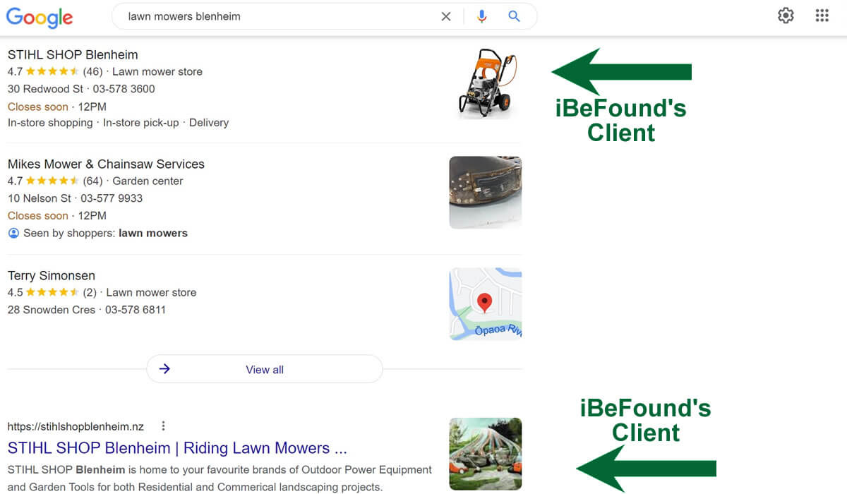 Google Search Results For Lawn Mowers Blenheim